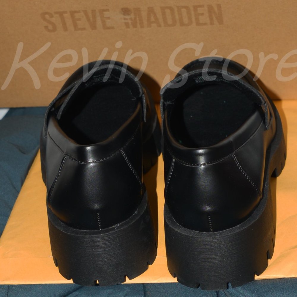 Ladies' black Lug Loafer   Steve Madden - Picture 4 of 8